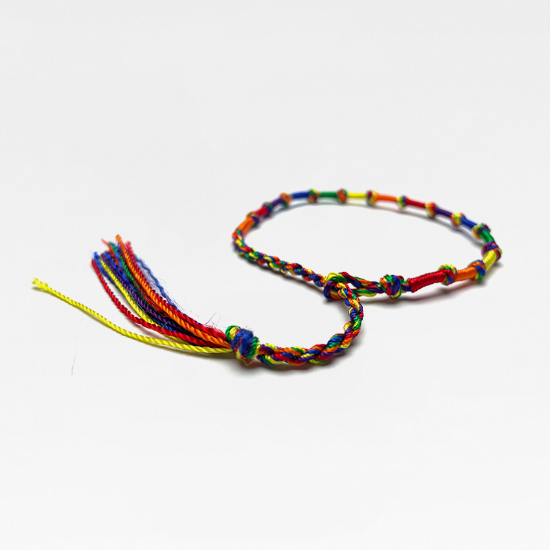 Jewelry Hand-woven Six-color Rainbow Bracelet LGBT Bracelet