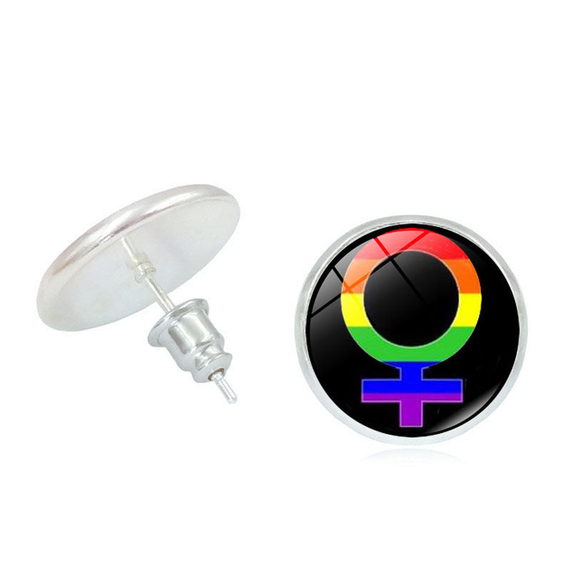 #Pride Stone Stud Earrings