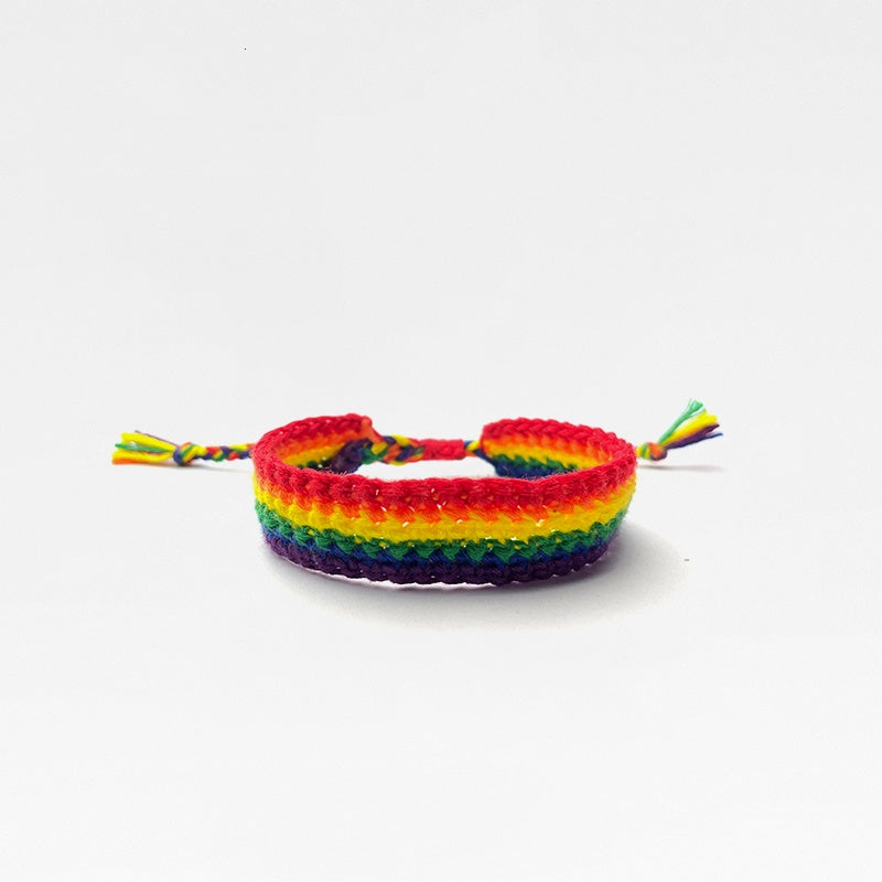 Pride strands: Adjustable Cotton Bracelets