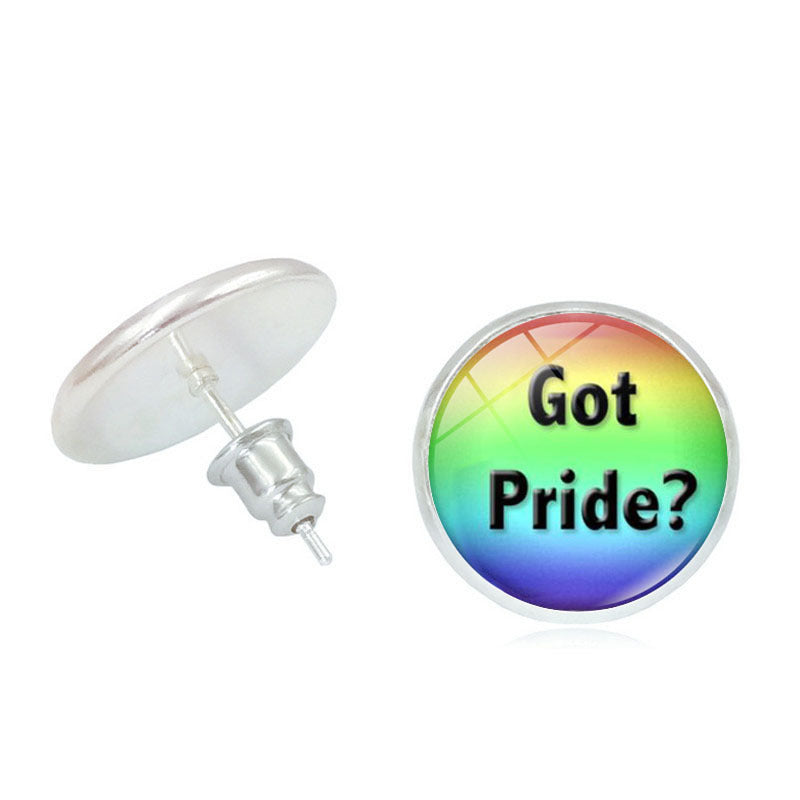 #Pride Stone Stud Earrings