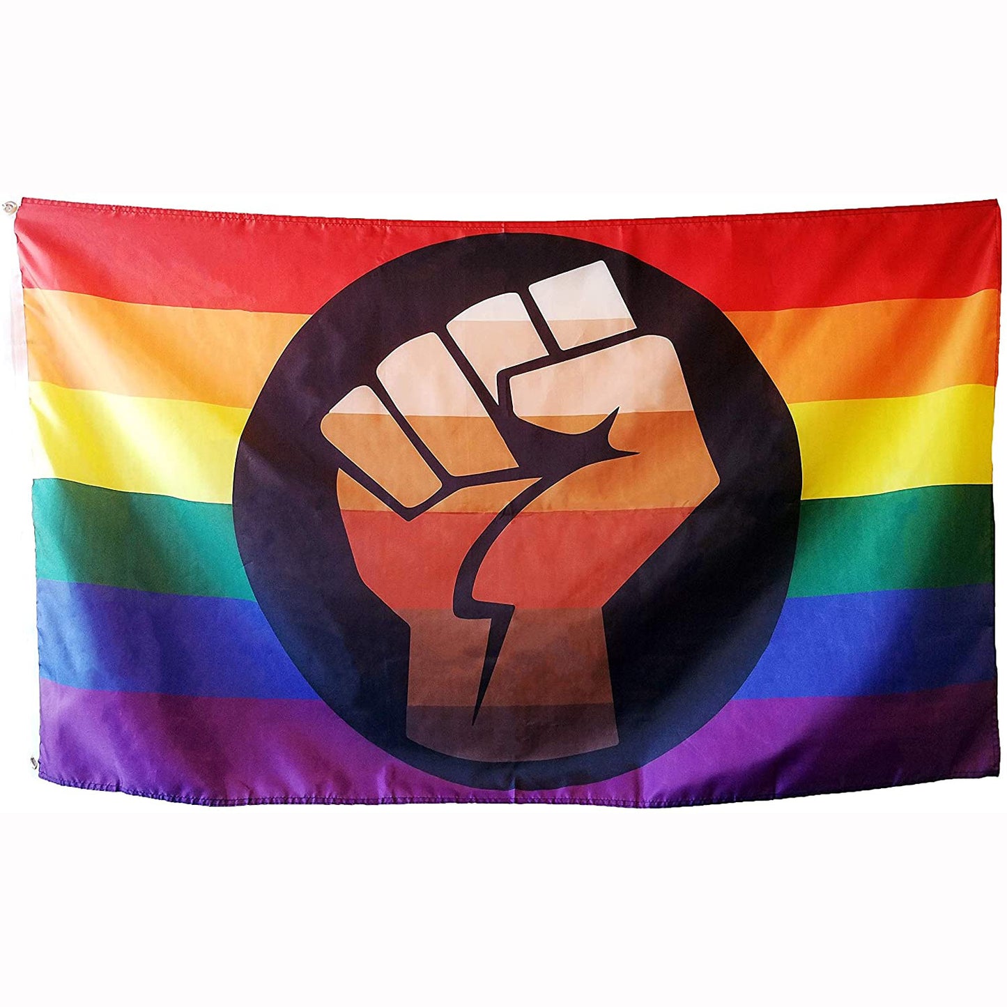 BLM X Pride Flag - 3 x 5 ft
