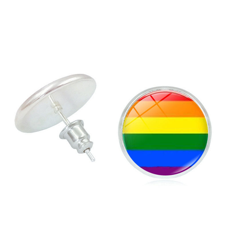 #Pride Stone Stud Earrings