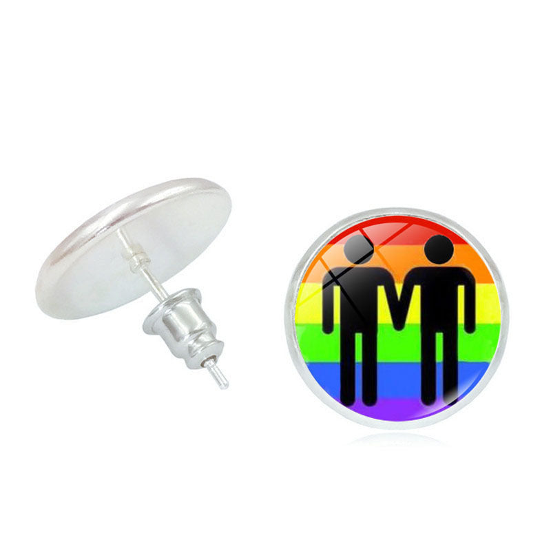 #Pride Stone Stud Earrings
