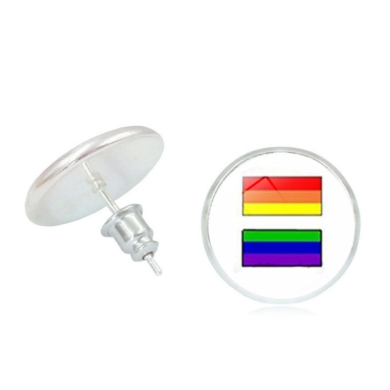 #Pride Stone Stud Earrings