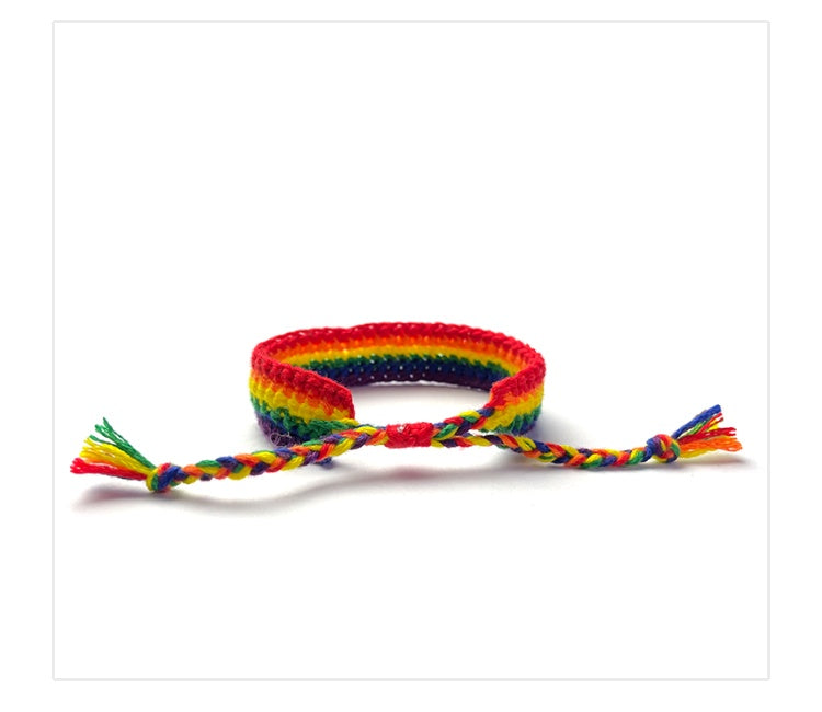 Pride strands: Adjustable Cotton Bracelets