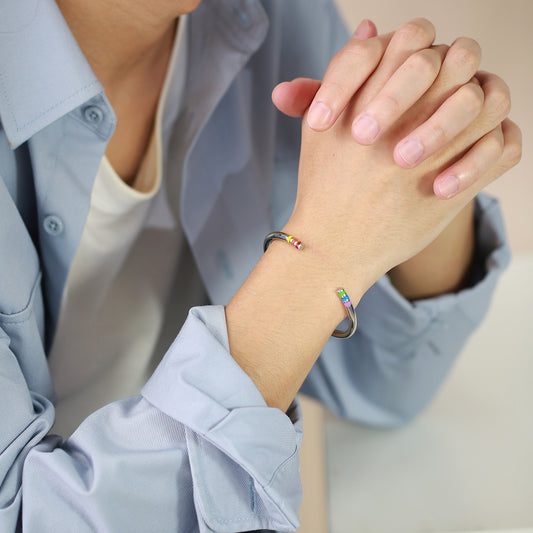Pride Forever: Rainbow Stainless Steel Bracelets