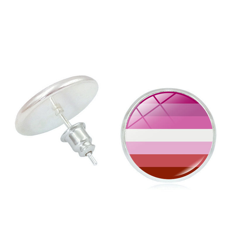 #Pride Stone Stud Earrings