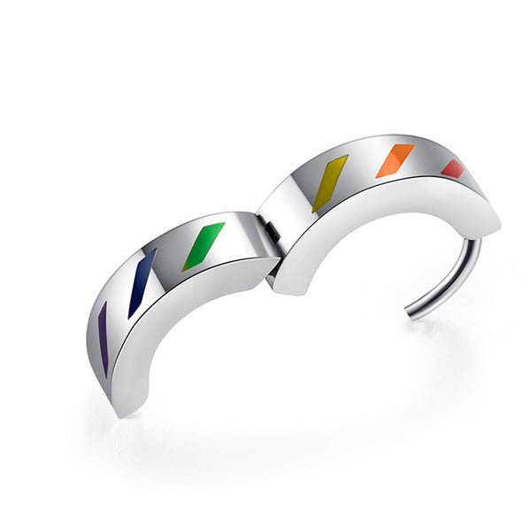 Rainbow Pride Hoop Earrings