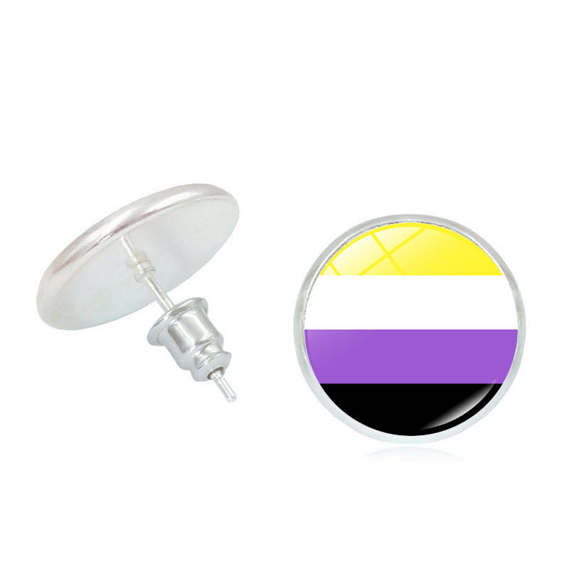 #Pride Stone Stud Earrings