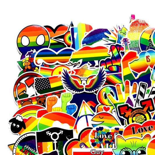 100 Pride Stickers Set merch special thepridecolors