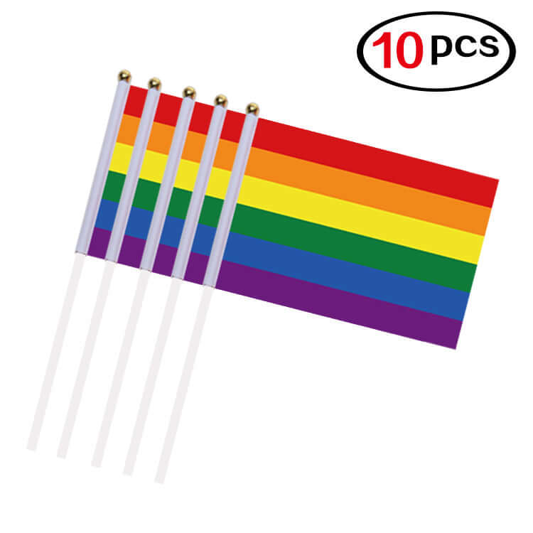 Mini Pride Flags - 10 Pieces accessories thepridecolors