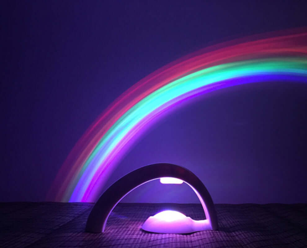LED Rainbow Lamp / Night Light - Home Decor lamps, led, merch, pride lamp, projection decor thepridecolors