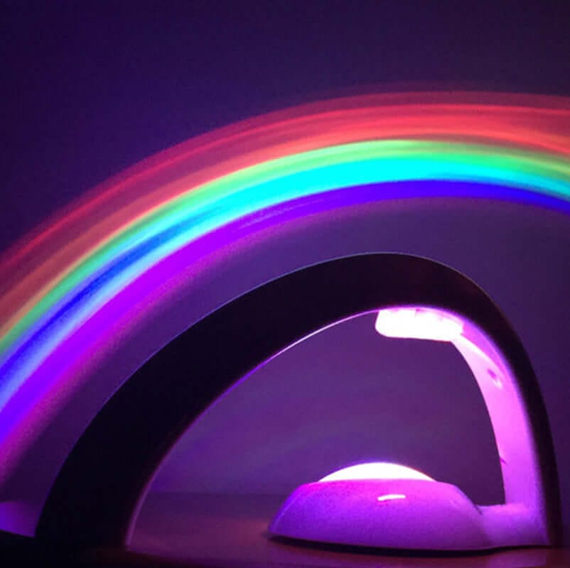 LED Rainbow Lamp / Night Light - Home Decor lamps, led, merch, pride lamp, projection decor thepridecolors