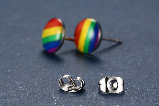 Exclusive Pride Earrings/Studs earring, merch, stud Earring thepridecolors