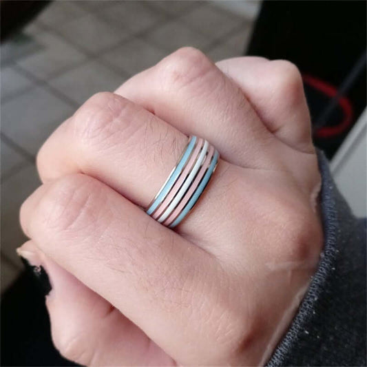 Transgender Ring | Trans Pride Ring | LGBT+ Merch | ThePrideColors