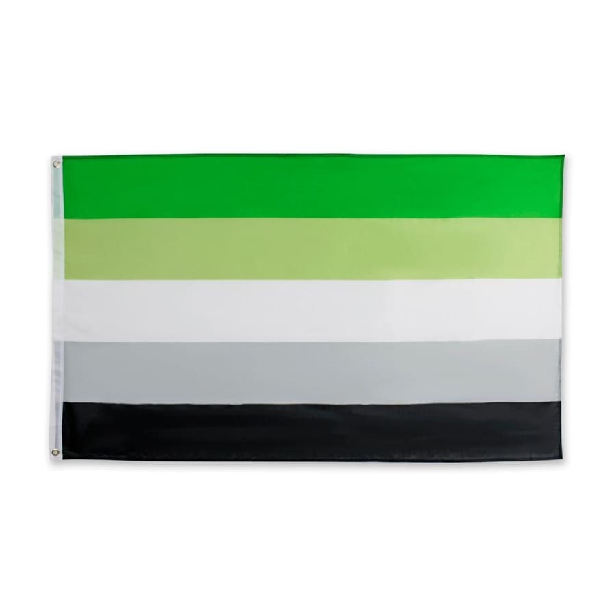 Aromantic Pride Flag - LGBT+ Merch | 3X5 ft flag, flags, free, Hidden recommendation, merch, orientation, romantic, Romantic Orientation Aromantic Pride Flag standard pride flags thepridecolors