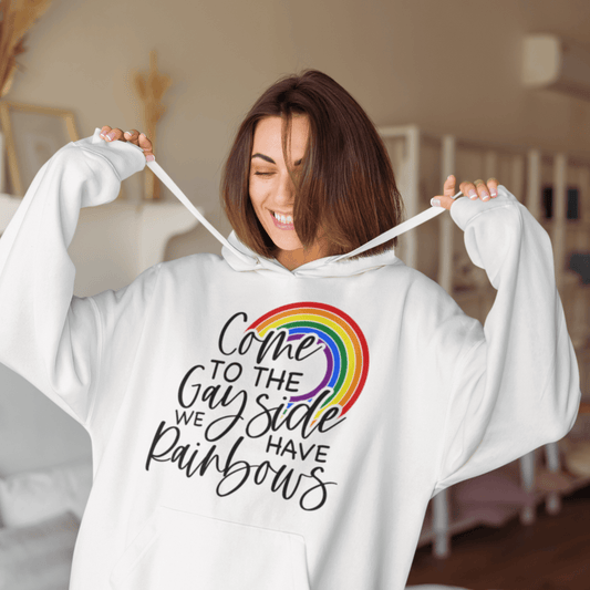 Come To The Gay Side | LGBT+ Merch | Unisex Gay Pride Hoodie