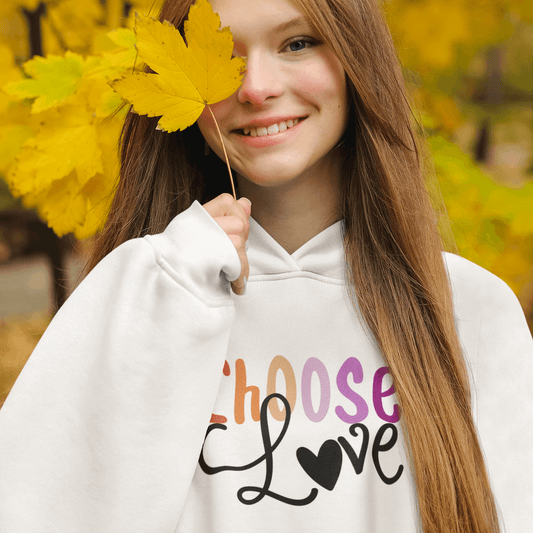 Choose Love | LGBT+ Merch | Unisex Lesbian Pride Hoodie