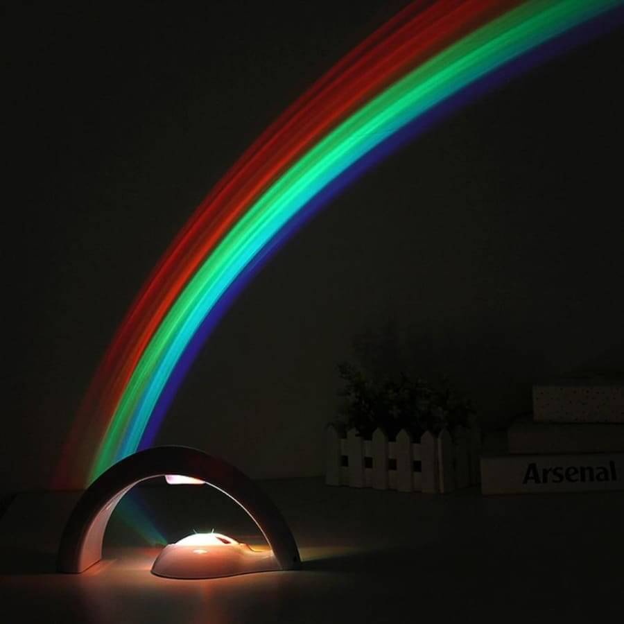 LED Rainbow Lamp / Night Light - Home Decor lamps, led, merch, pride lamp, projection decor thepridecolors