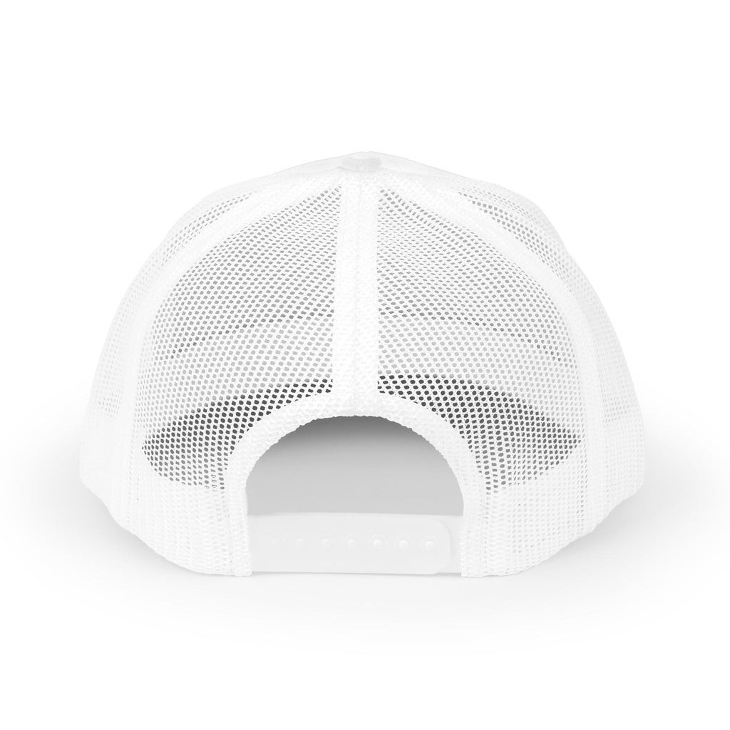 She/Her/Daddy Rainbow Trucker Hat — Pride Pronoun Mesh Cap