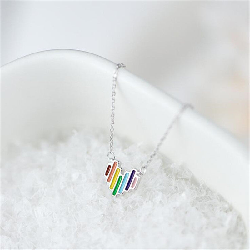 Bold & Balanced: Pride Pendant on an Adjustable Stainless Steel Chain