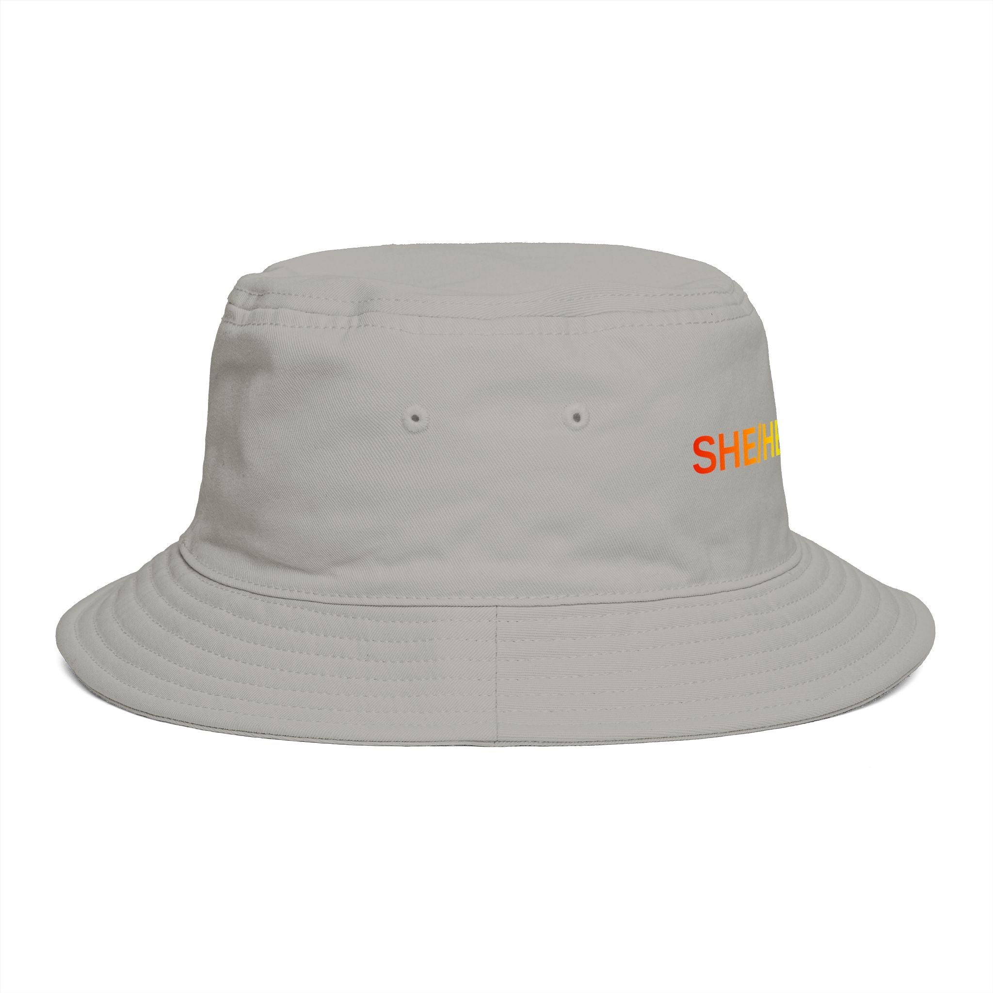 Pronoun Rainbow Bucket Hat — "SHE/HER/DADDY" Embroidered Pride Accessory