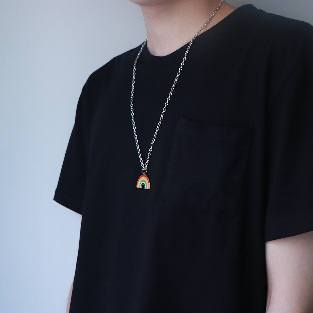 Rainbow Pride Pendant Necklace