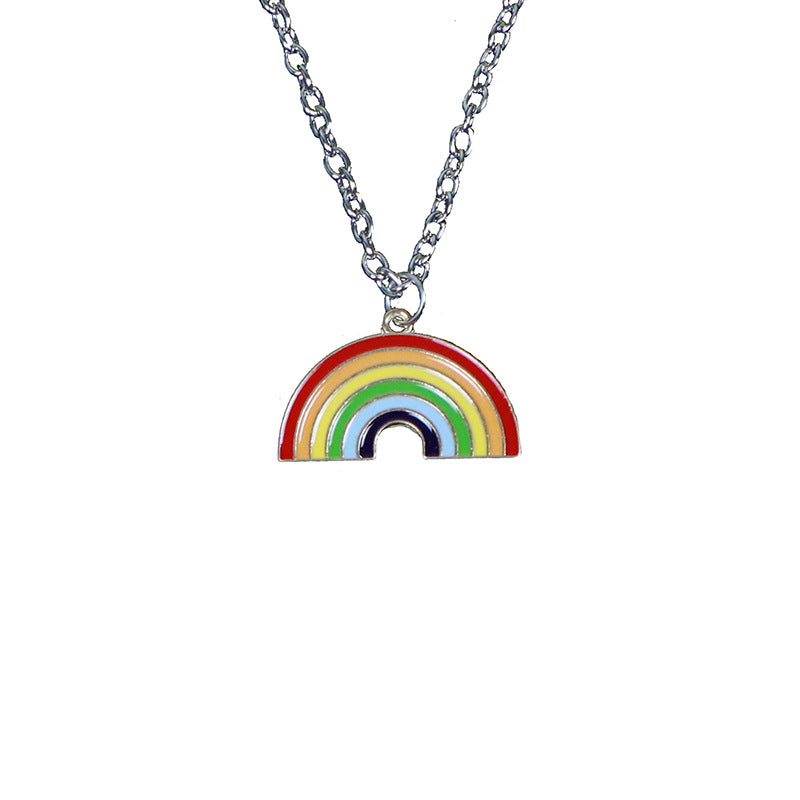 Rainbow Pride Pendant Necklace