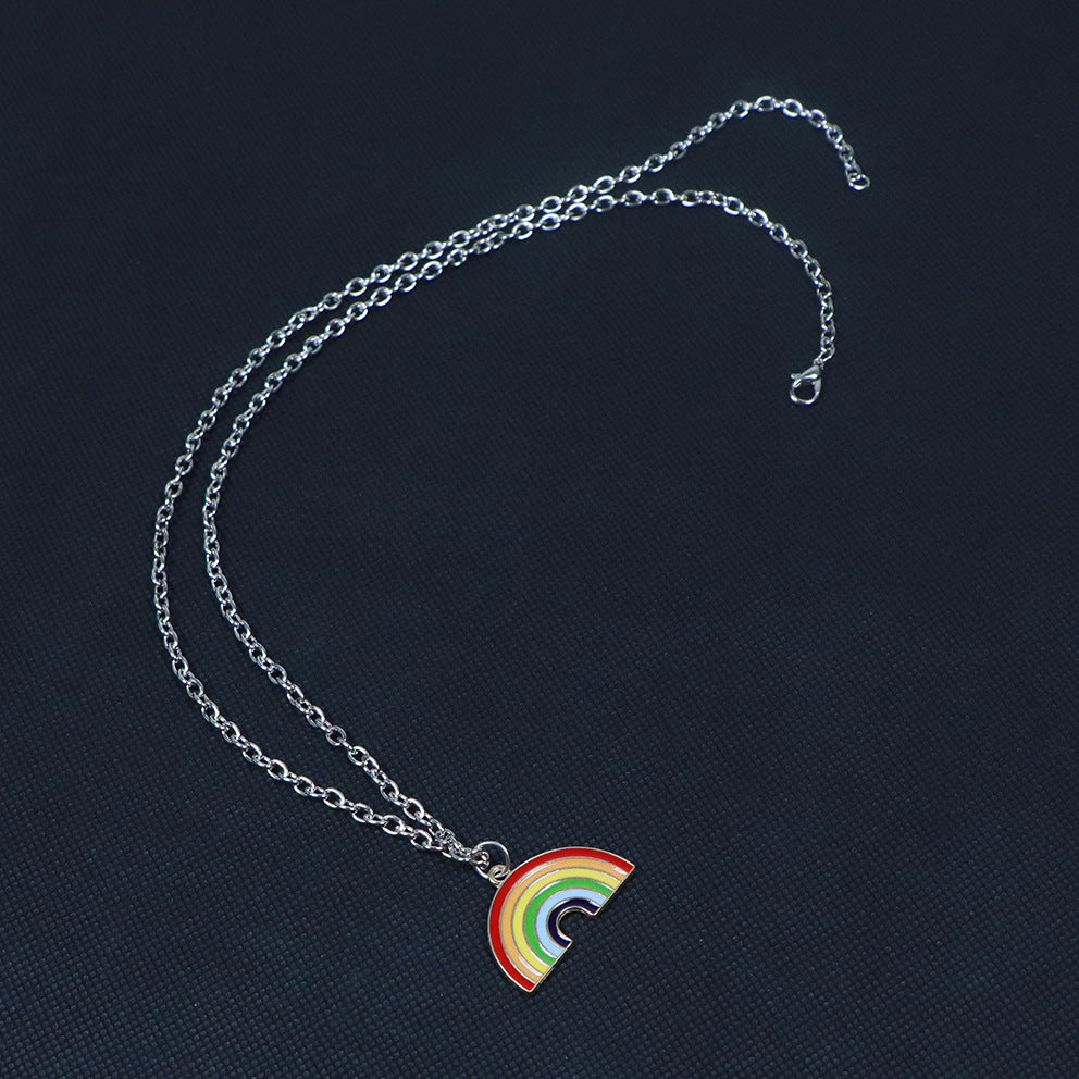 Rainbow Pride Pendant Necklace