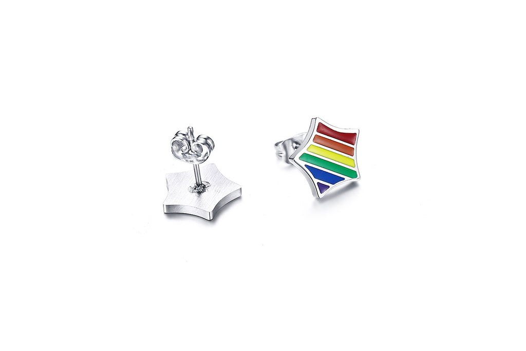 Rainbow Pride Stud Earrings - ThePrideColors