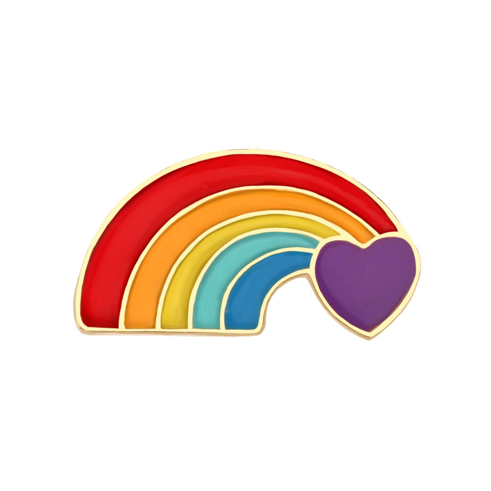 Rainbow Pride Heart Pin