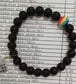 Spectrum Stack: Matte Onyx Pride Bracelets