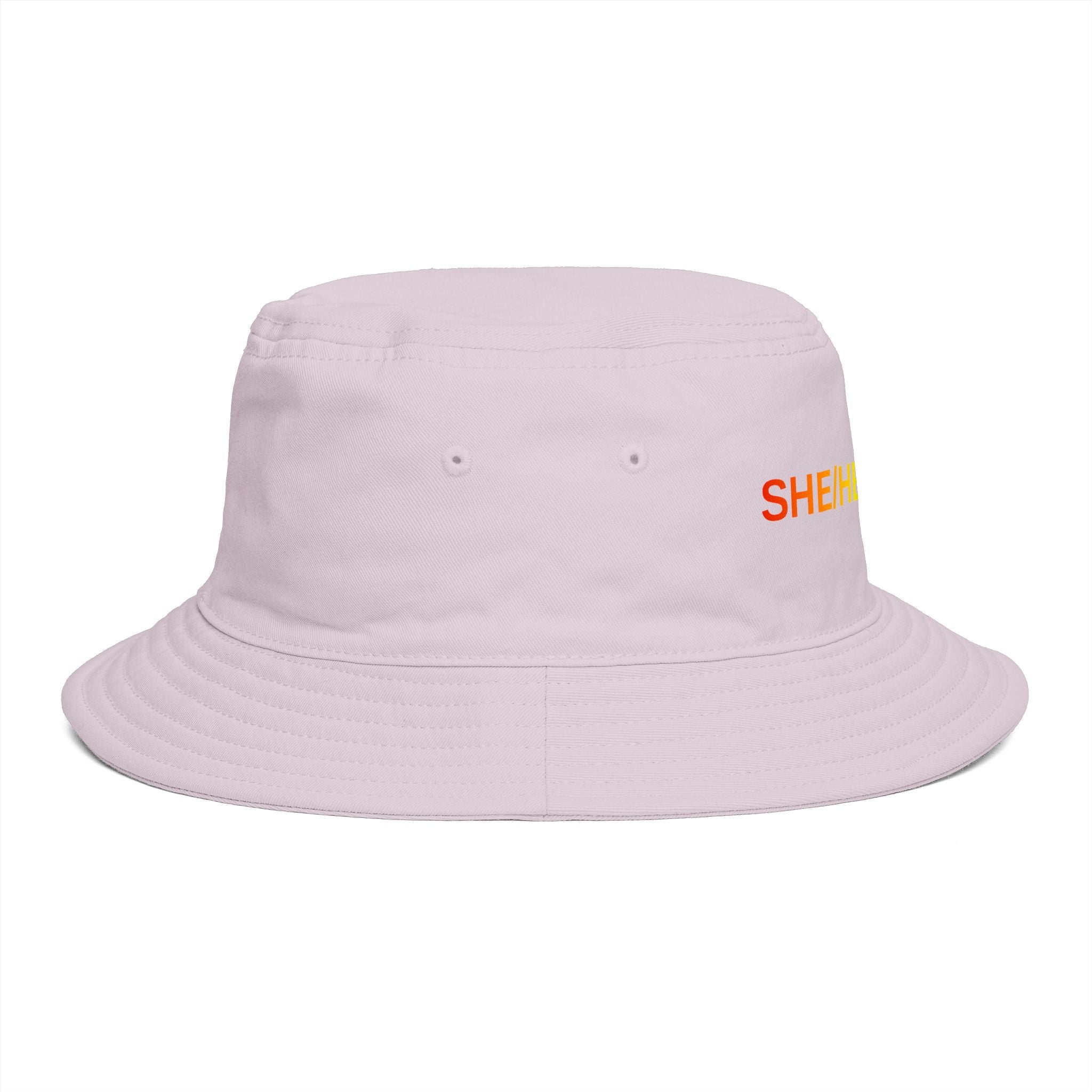 Pronoun Rainbow Bucket Hat — "SHE/HER/DADDY" Embroidered Pride Accessory