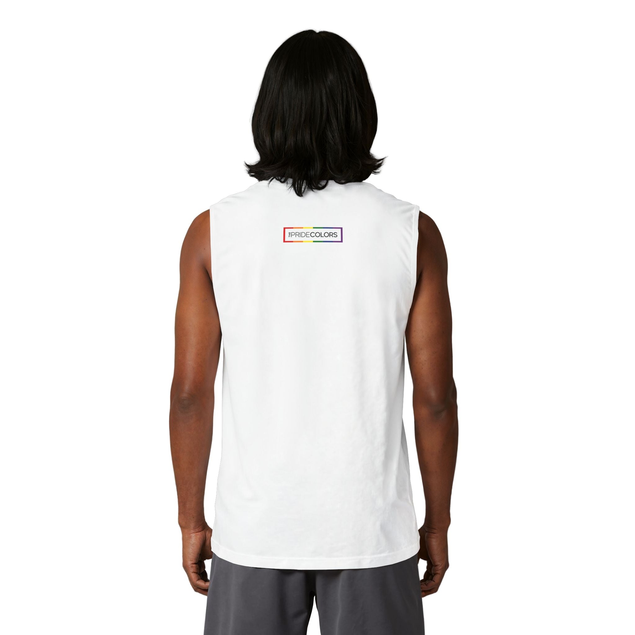 She/Her/Daddy Rainbow Muscle Tank — LGBTQ+ Pride Sleeveless Tee