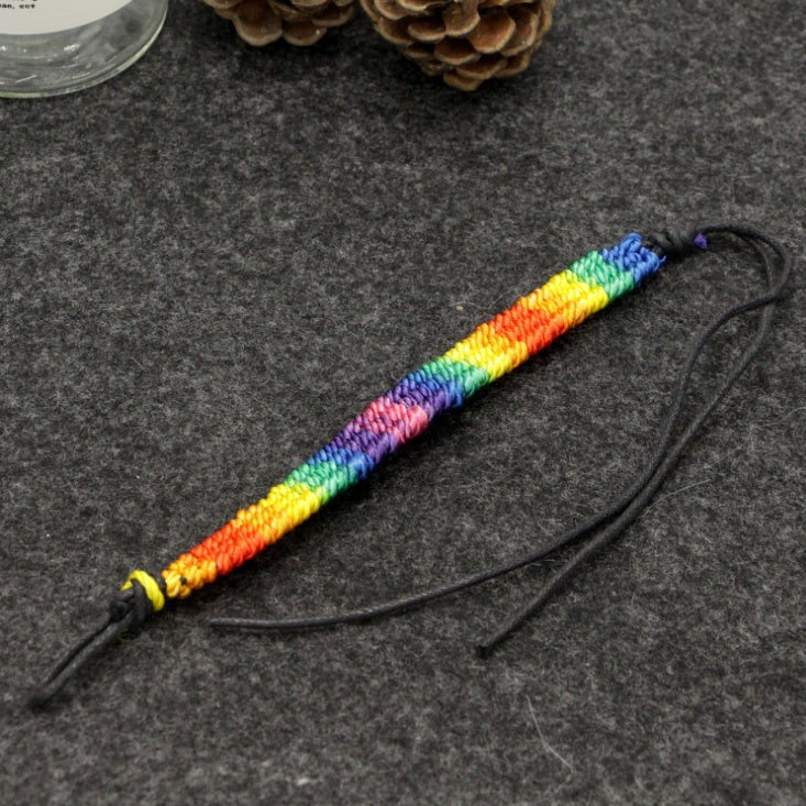 Rainbow Pride Cord Bracelet