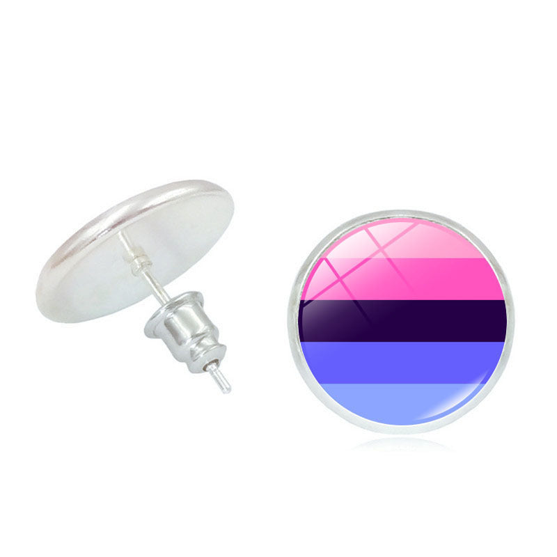 #Pride Stone Stud Earrings