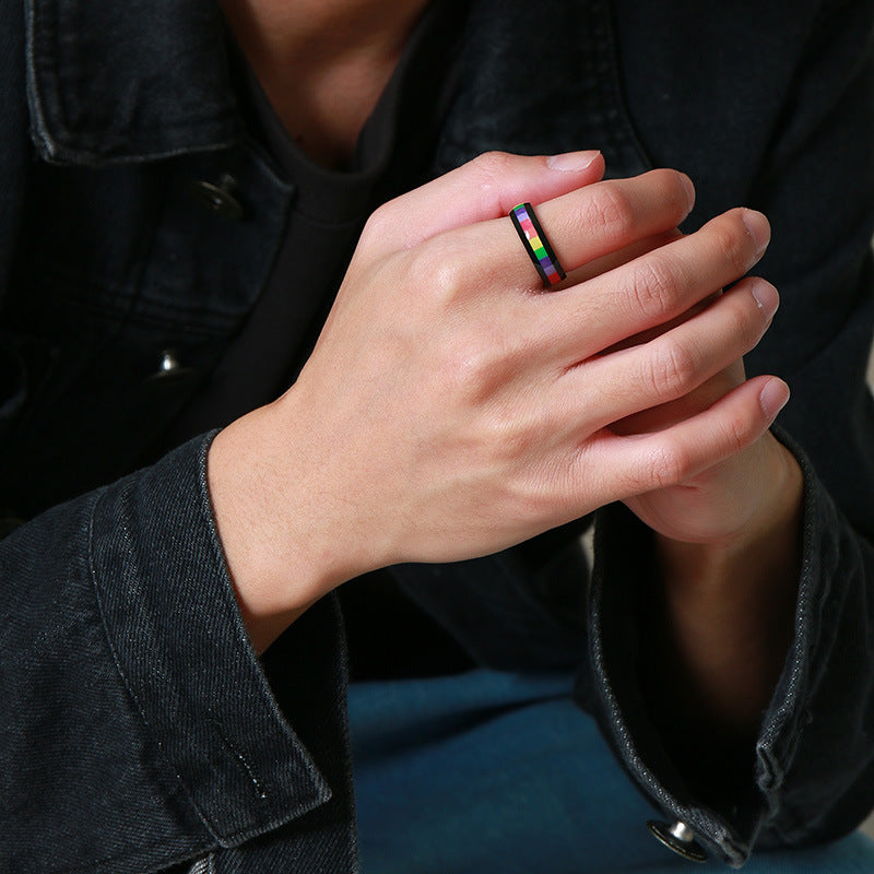 Rainbow Pride Stripe Ring