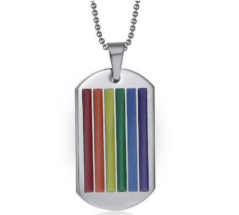 Prism of Pride: A Spectrum of Colors Captured in Stainless Steel