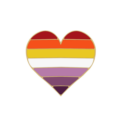 Lesbian Pride Enamel Pins - ThePrideColors