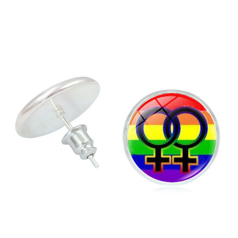 #Pride Stone Stud Earrings