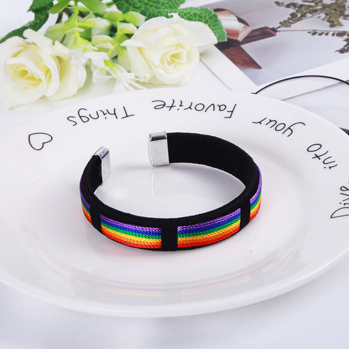 Rainbow Pride Woven Bracelet - ThePrideColors