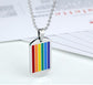 Prism of Pride: A Spectrum of Colors Captured in Stainless Steel