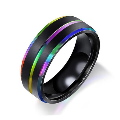 Rainbow Rebellion: Black Rings Burst with Pride