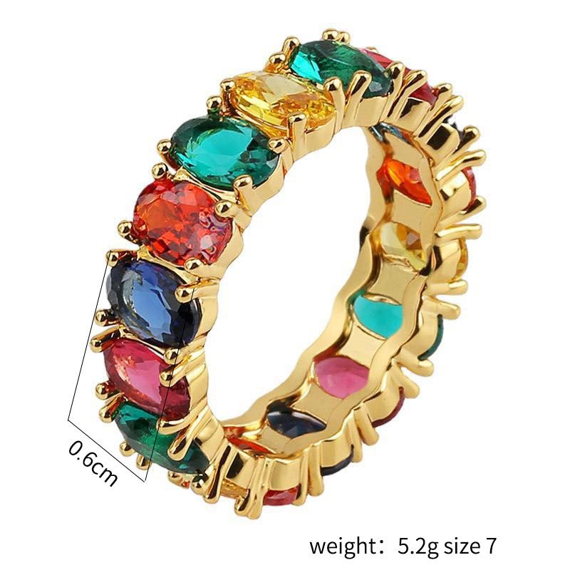 Rainbow Pride Gem Ring