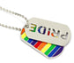 Fierce & Free: Stainless Steel Pendant Blazes with Pride Colors