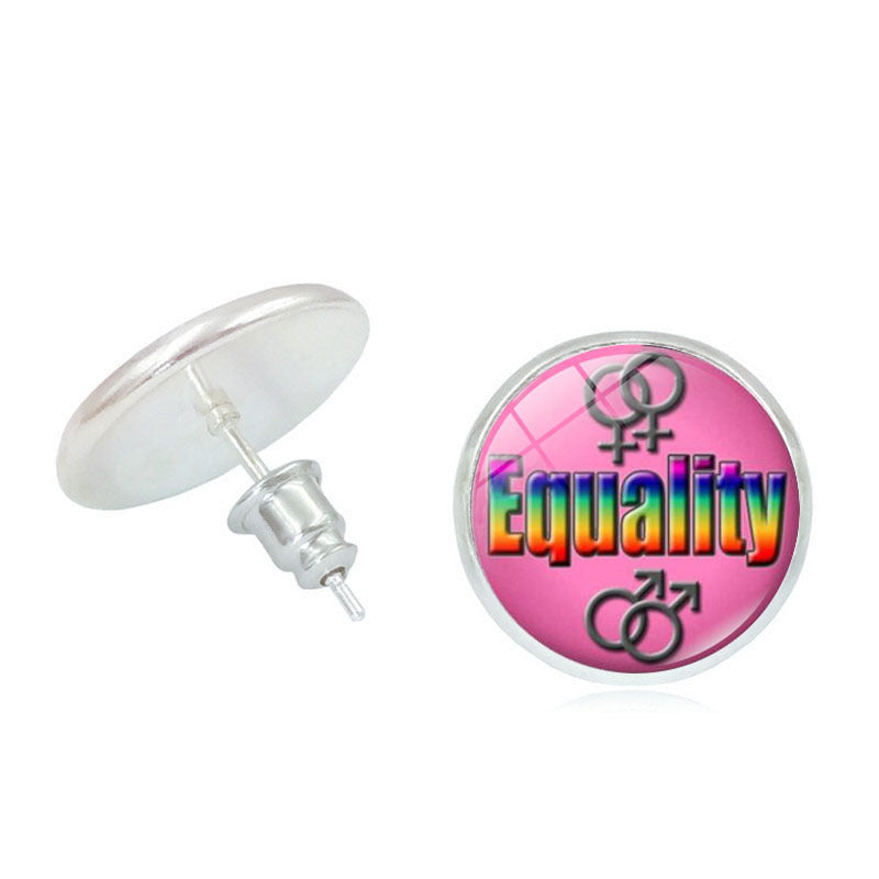 #Pride Stone Stud Earrings