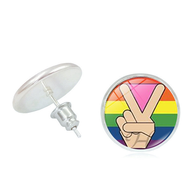 #Pride Stone Stud Earrings