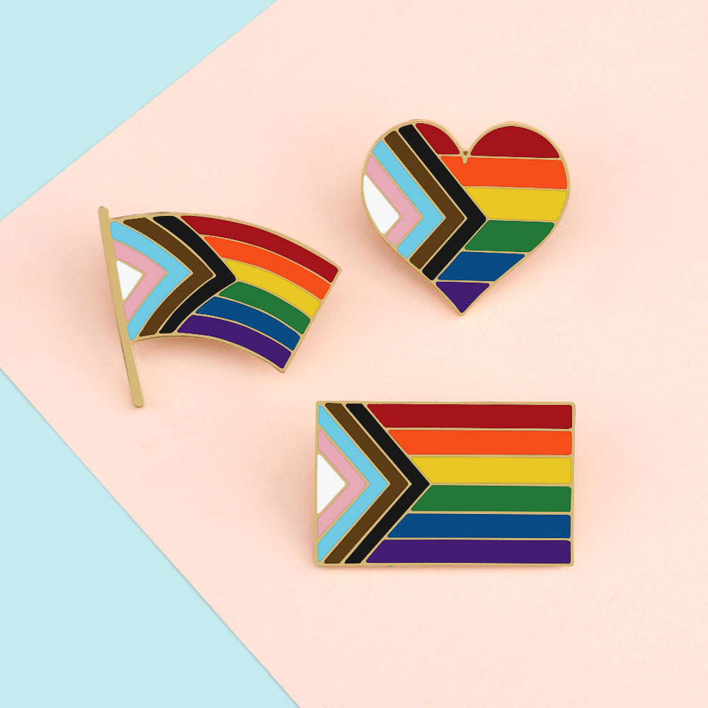 Progress Pride Flag Pin