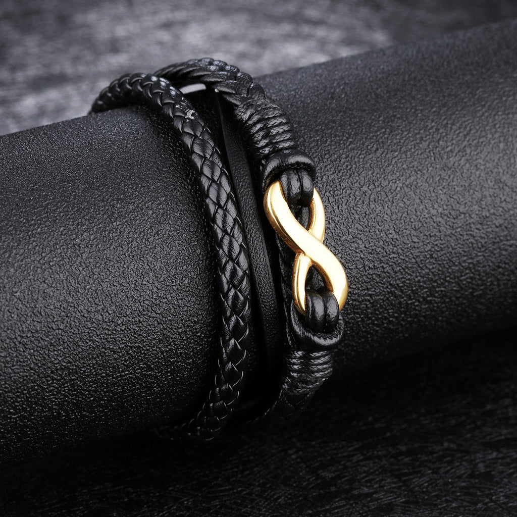 Twilight Dance: Black and Gold Bracelet
