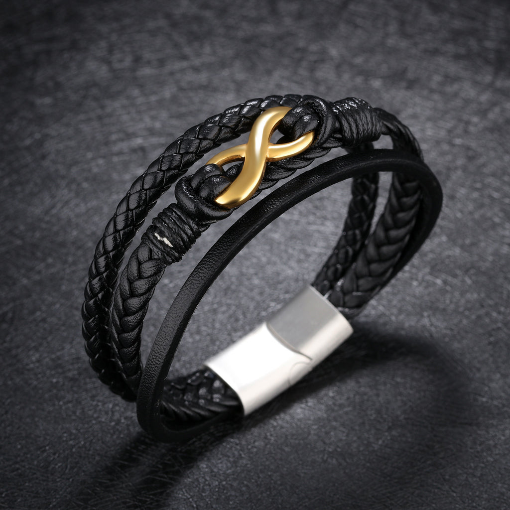 Twilight Dance: Black and Gold Bracelet